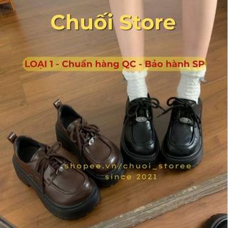 Giày oxford nữ da PU tổng hợp dệt vải đế cao su phong cách nữ tính thanh lịch nhẹ nhàng tinh tế