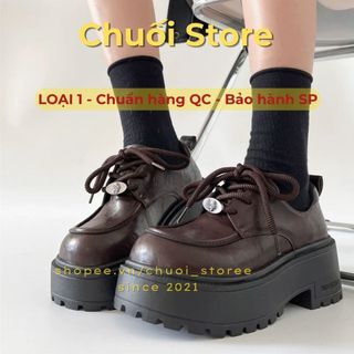 Giày oxford nữ da PU tổng hợp dệt vải đế cao su phong cách nữ tính thanh lịch nhẹ nhàng tinh tế