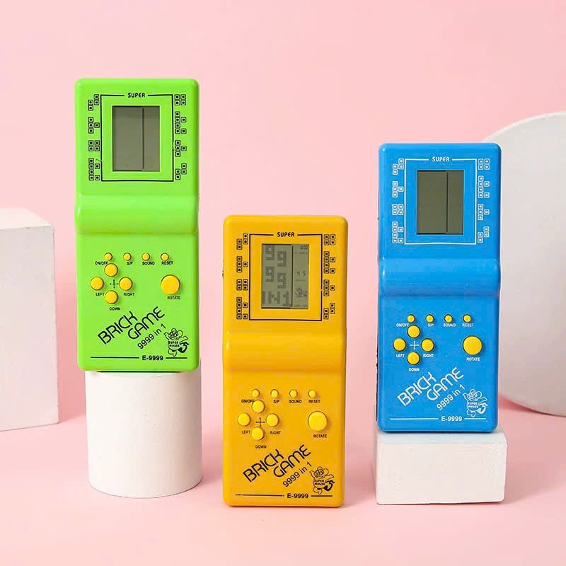 Máy Chơi Game Cầm Tay Mini BRICK GAME 9999 Trò Chơi Điện Tử 4 Màu Retro Tuổi Thơ Có Màn Hình LCD