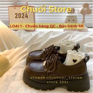 Giày oxford nữ da PU tổng hợp dệt vải đế cao su phong cách nữ tính thanh lịch nhẹ nhàng tinh tế