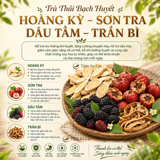 30 Set Trà Thải Bạch Huyết, Trà Thải Ứ, Detox Giảm Cân, Thanh Lọc Cơ Thể, Giảm Khí Hư