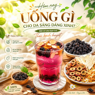 30 Set Trà Thải Bạch Huyết, Trà Thải Ứ, Detox Giảm Cân, Thanh Lọc Cơ Thể, Giảm Khí Hư