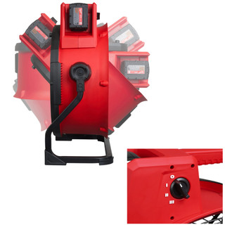 Quạt pin công nghiệp Milwaukee M18 ARFHP 18V, quạt gió công suất cao, nhỏ gọn, dùng pin M18