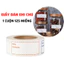 Cuộn Giấy Ghi Chú Nhãn Thực Phẩm Nhà Bếp Không Thấm Nước, Dán Lọ Gia Vị, Túi Hộp Đựng Đồ Ăn