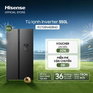 Tủ Lạnh Hisense Inverter 550L RS708N4EBND - Tiết kiệm | Lấy nước ngoai | Khử khuẩn - BH 3 Năm - Miễn Phí Giao