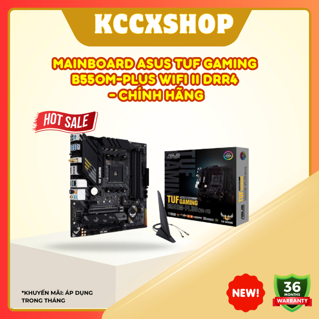 Mainboard ASUS TUF GAMING B550M-PLUS WIFI II DDR4  - bảo hành 3 năm chính hãng | BigBuy360 - bigbuy360.vn