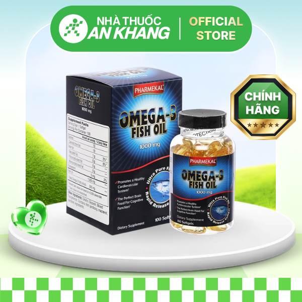 Thực phẩm bảo vệ sức khỏe Dầu cá Omega 3 Fish Oil chai 100 viên [Nhà Thuốc An Khang - Chính Hãng 100%]