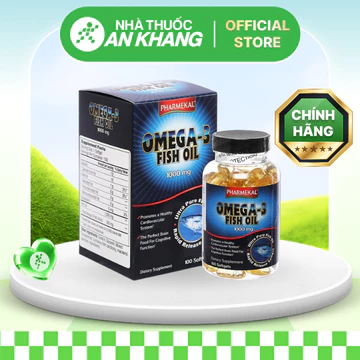 Thực phẩm bảo vệ sức khỏe Dầu cá Omega 3 Fish Oil chai 100 viên [Nhà Thuốc An Khang - Chính Hãng 100%]