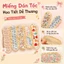 Miếng Dán Tóc Mái Nữ Họa Tiết Hoa Chấm Bi Xinh Xắn, Giúp Giữ Tóc Mái Vào Nếp Khi Makeup, Skincare. Rửa Mặt, Dễ Sử Dụng M