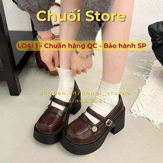 Giày oxford nữ da PU tổng hợp dệt vải đế cao su thanh lịch sang trọng nữ tính cá tính