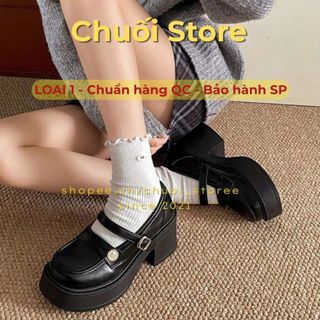 Giày oxford nữ da PU tổng hợp dệt vải đế cao su thanh lịch sang trọng nữ tính cá tính
