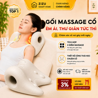 Gối Công Thái Học Massage Cổ Vai Gáy - Hỗ Trợ Thư Giãn Cổ, Giảm Mỏi Hiệu Quả