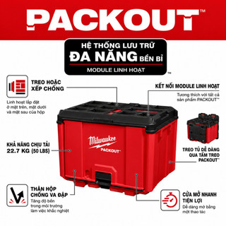 Thùng đựng dụng cụ Milwaukee 48-22-8445 (PACKOUT Cabinet)