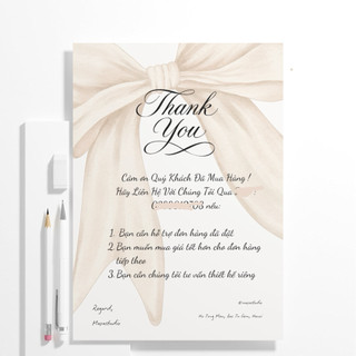 Set 10 In Thư Thiệp Cảm ơn Chúc Mừng Theo Yêu Cầu