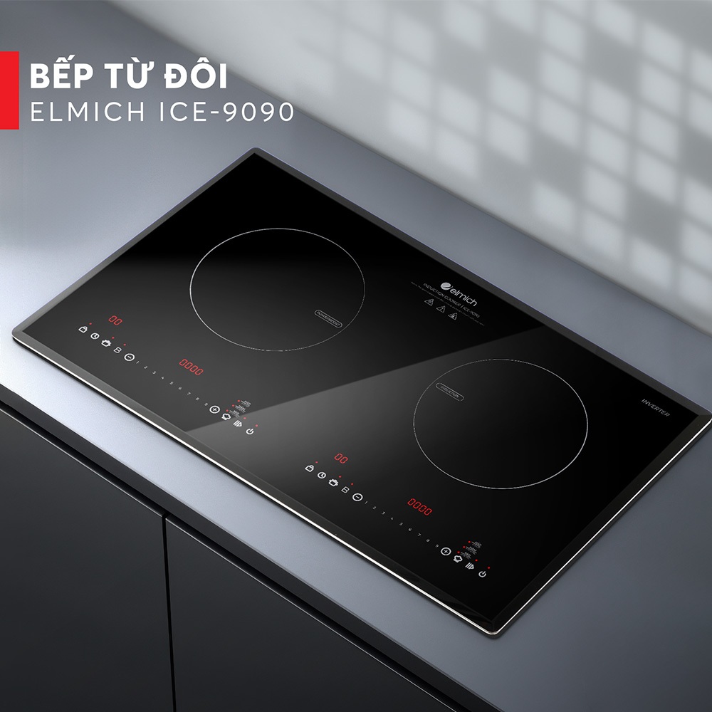Bếp từ đôi Elmich ICE-9090/3496