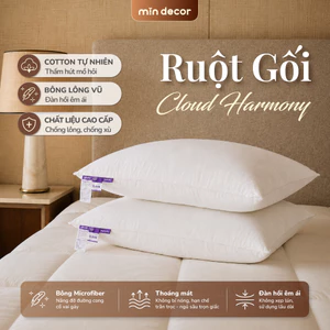 Ruột Gối Lông Vũ Nhân Tạo Cloud Harmony Cao Cấp Mịn Decor, Kích Thước 50x70cm