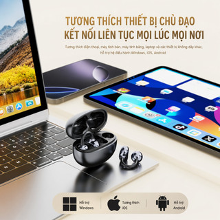 Tai nghe Bluetooth mới 2026, kẹp tai, kiểu dáng thời trang, không nhét tai, tai nghe Bluetooth không dây