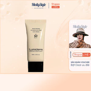 C08_ [SVIP] Combo 3 tuýp Kem chống nắng Lumiderm brightening foundation-free sun cream spf50 PA++++ tuýp 50ml