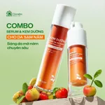 Bộ đôi serum kem dưỡng Vitamin C dưỡng sáng da mờ thâm nám tàn nhang từ trái Sơ-ri Cỏ Mềm — ảnh 2
