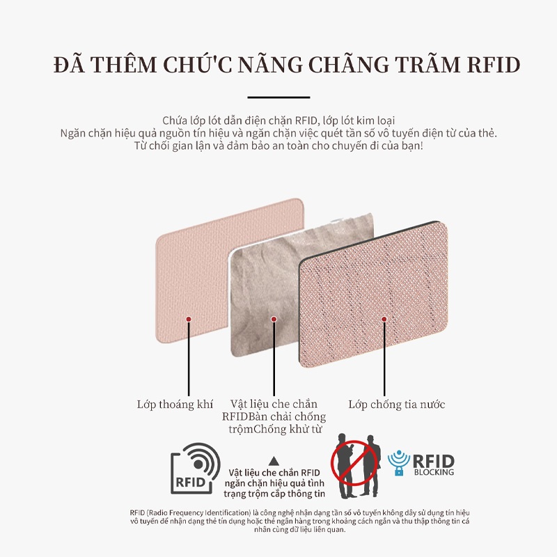 FOXERCHIC Ví nữ dài có khóa kéo, dung lượng lớn, thiết kế thời trang đơn giản đi làm