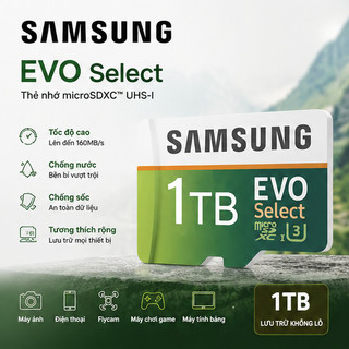 Thẻ nhớ Samsung Evo micro SD 1TB 512GB 256GB 128GB C10 u3 TF 64 GB