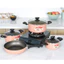 Bộ Nồi Nhôm Chống Dính Elmich 1162E Size 16,20,24, Chảo 26cm – Bền đẹp, chống dính tốt