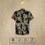 Áo Sơ Mi Lụa Họa Tiết Quạt Cách Điệu, Cuban Shirt Chất Lụa Tuyết Mềm Mịn, Thấm Hút Tốt, Chống Nhăn - Size 50-100kg