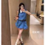 Váy MM xanh bí cổ ren hoa #sieucapp