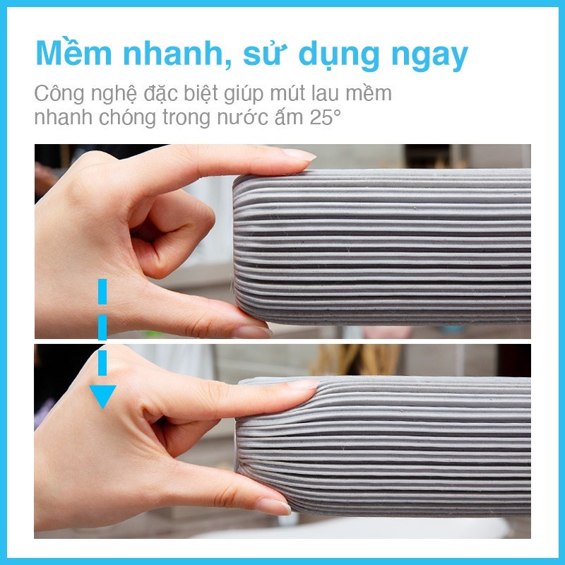 [SVIP] Cây Lau Nhà MyJae Đài Loan Dạng Mút Xốp PVA Thông Minh Lau Sàn Siêu Hút Nước
