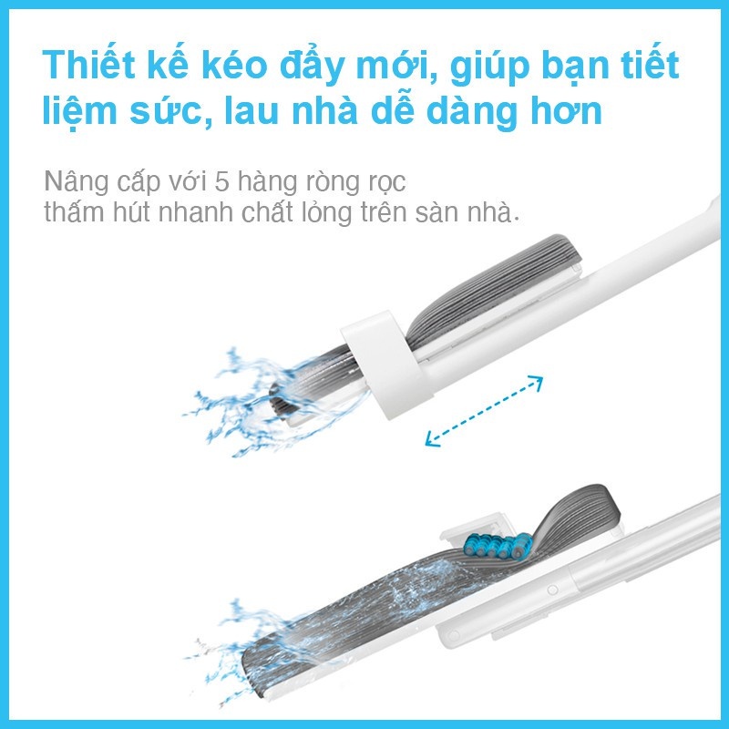 [SVIP] Cây Lau Nhà MyJae Đài Loan Dạng Mút Xốp PVA Thông Minh Lau Sàn Siêu Hút Nước