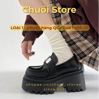 Giày oxford nữ da PU tổng hợp dệt vải đế cao su cao cấp quý phái dễ thương nhẹ nhàng