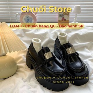 Giày oxford nữ da PU tổng hợp dệt vải đế cao su cao cấp quý phái dễ thương nhẹ nhàng
