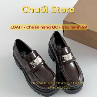 Giày oxford nữ da PU tổng hợp dệt vải đế cao su cao cấp quý phái dễ thương nhẹ nhàng