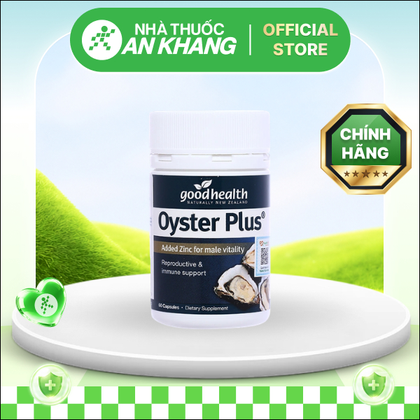 Goodhealth Oyster Plus tăng miễn dịch, sinh lực cho nam chai 60 viên [Nhà Thuốc An Khang - Chính Hãng 100%]