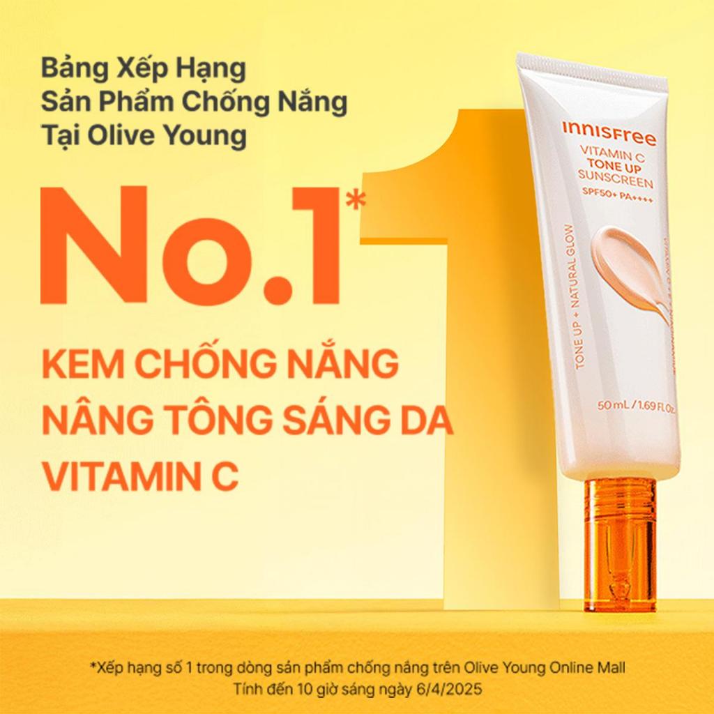 Kem chống nắng Vitamin C nâng tông sáng da SPF 50+ PA++++ 50mL