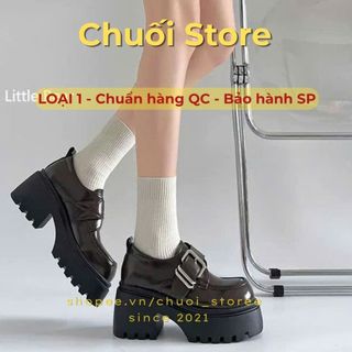 Giày oxford nữ da PU tổng hợp dệt vải đế cao su cao cấp đáng yêu thoải mái vừa vặn