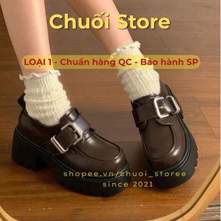 Giày oxford nữ da PU tổng hợp dệt vải đế cao su cao cấp đáng yêu thoải mái vừa vặn