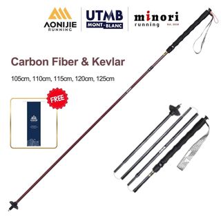 COMBO Hai Gậy Chạy Trail Cao Cấp AONIJIE E4219 Carbon Công nghệ Sợi Kevlar Siêu Nhẹ Siêu Bền 126g