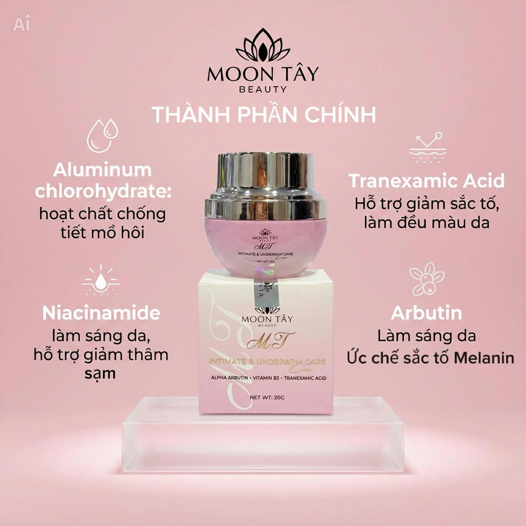 Kem Dưỡng trắng Nách Bẹn V3.Moon Tây.hỗ trợ giảm thâm ,dưỡng trắng sáng vùng da nhạy cảm