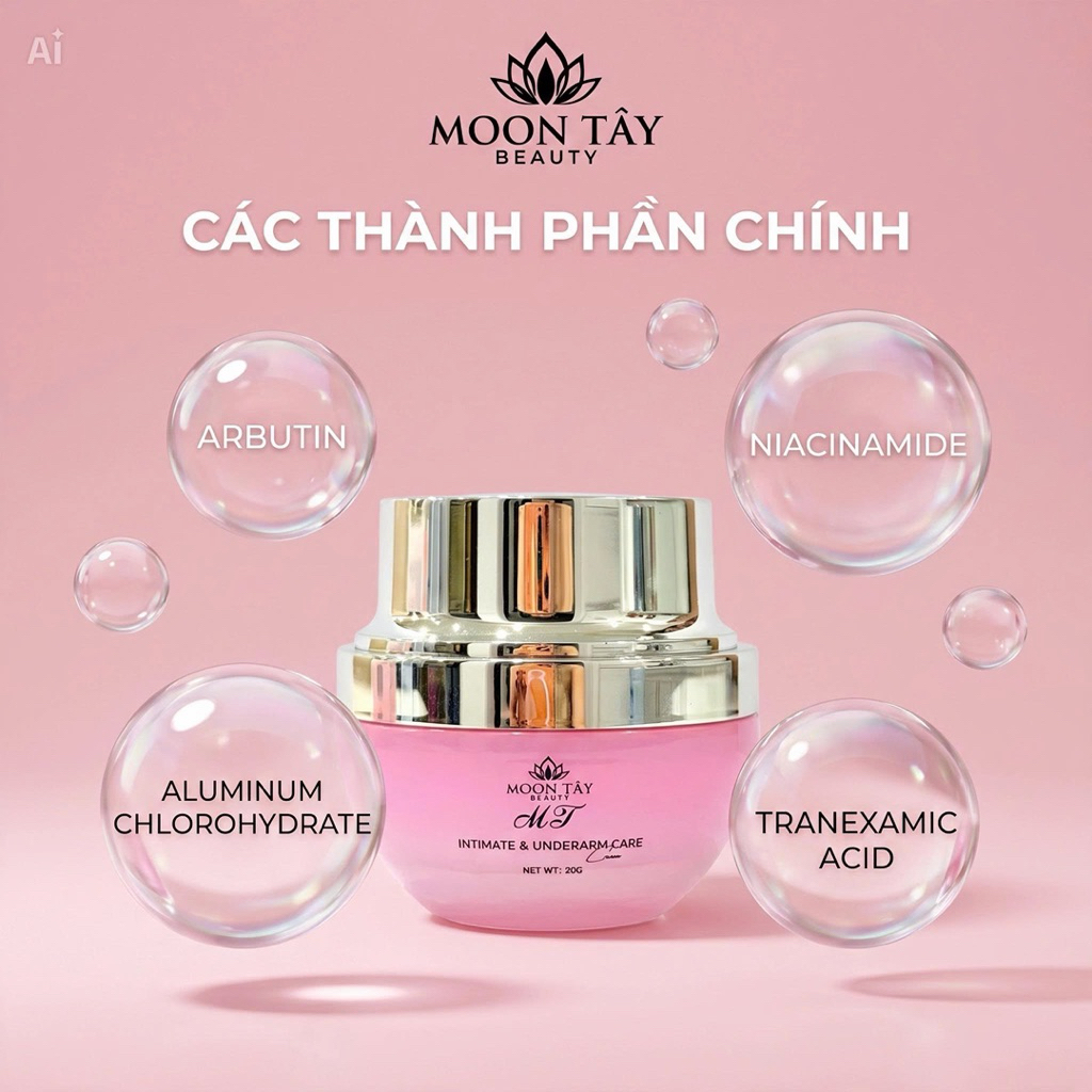 Kem Dưỡng trắng Nách Bẹn V3.Moon Tây.hỗ trợ giảm thâm ,dưỡng trắng sáng vùng da nhạy cảm