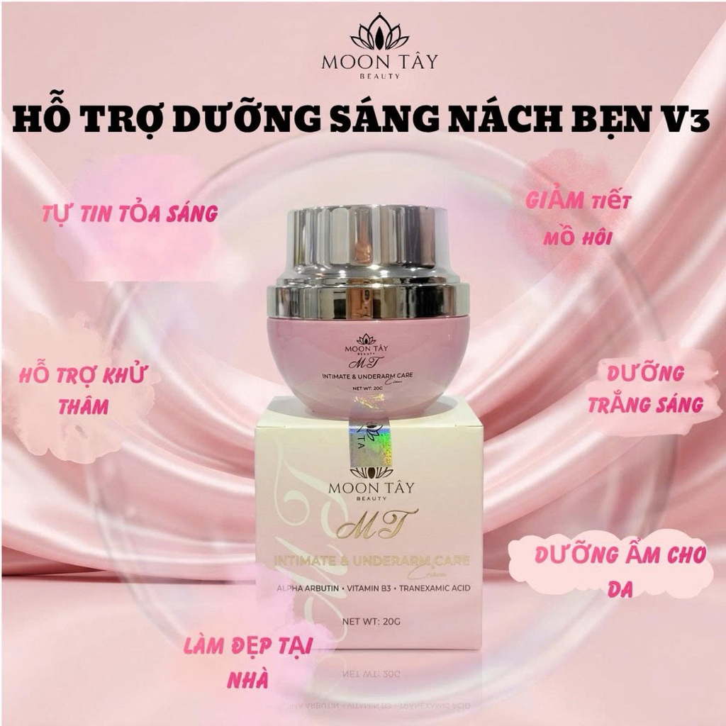 Kem Dưỡng trắng Nách Bẹn V3.Moon Tây.hỗ trợ giảm thâm ,dưỡng trắng sáng vùng da nhạy cảm