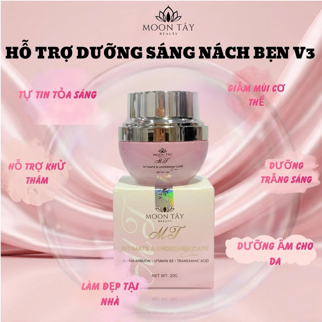 Kem Dưỡng trắng Nách Bẹn V3.Moon Tây.hỗ trợ giảm thâm ,dưỡng trắng sáng vùng da nhạy cảm