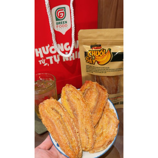 Chuối Sấy Dẻo Đăk Lăk, hoàn toàn sấy tự nhiên, đạt chuẩn ATTP của nhà GREEN FOOD