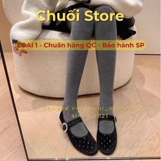 Giày bệt nữ da PU tổng hợp dệt vải đế cao su cao cấp phong cách nữ tính sang chảnh dễ mang
