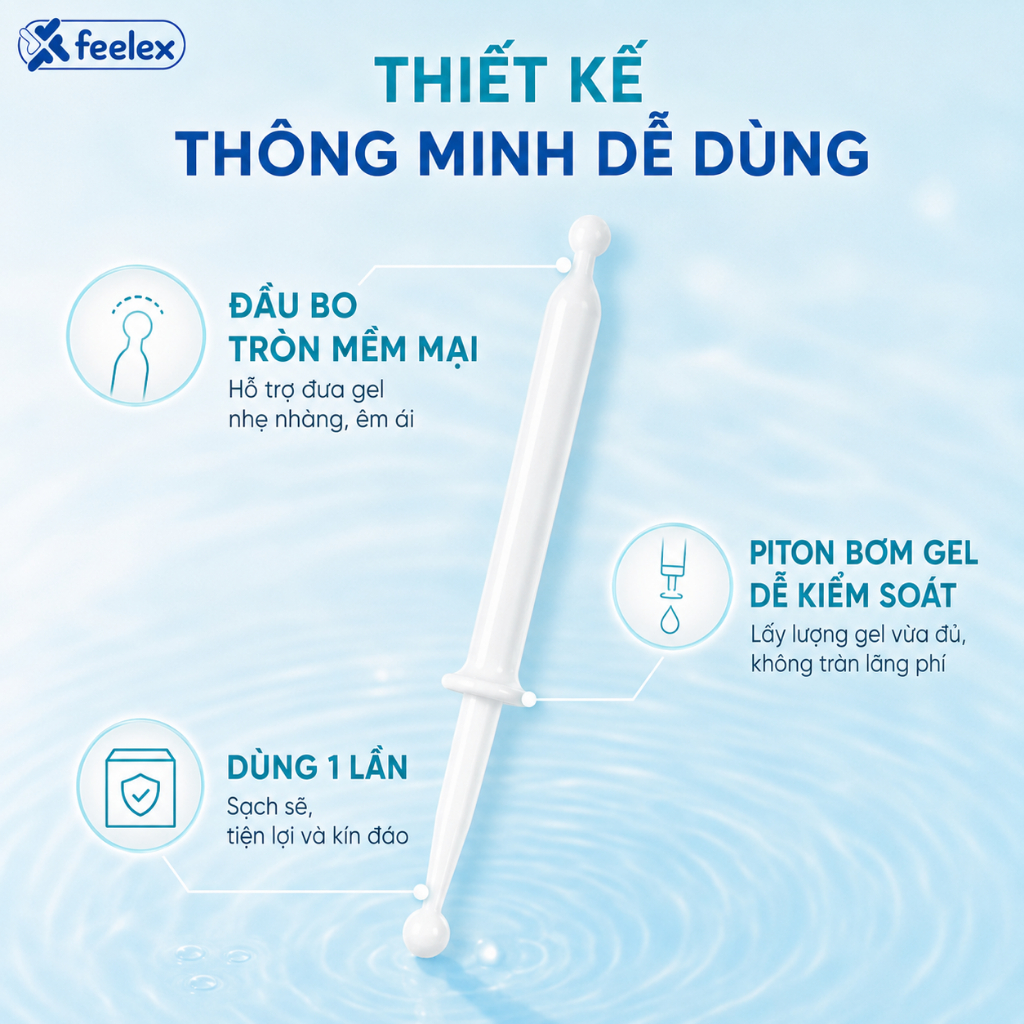 Gel phụ khoa Inner C24 Feelex Care Đa Năng dạng đũa hộp 7 chiếc, hỗ trợ cấp ẩm, cân bằng pH, làm sạch vùng kín