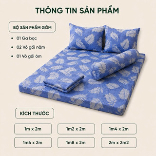 Bộ Ga Gối Cotton Thắng Lợi 4 Món Aniva Bedding Size 1m8 x 2m | Cotton Chính Hãng