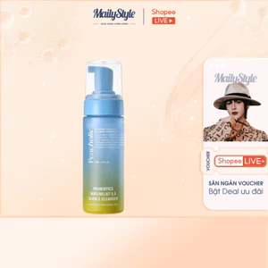 E835_Combo (01 Chai) C31 Bọt rửa mặt tmtm Geullipi Glow Foam 150ml + (01 Chai) M42 Sữa rửa mặt Peacholic 150ml
