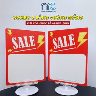 Combo 2 Bảng sale, Bảng ghi chú giá, Bảng giá tự ghi bền đẹp cho cửa hàng, siêu thị - Đa dạng mẫu