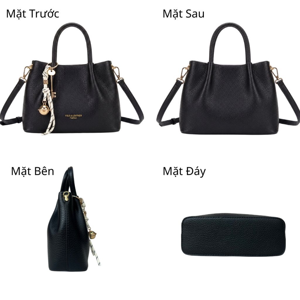 [VOUCHER 100K+TẶNG CHARM] Túi Xách  Công Sở CHOÉ Da PU Cao Cấp Hai Quai Form Cứng Thanh Lịch Kèm Dây Đeo Chéo 6378