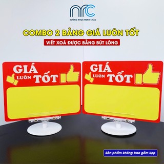Combo 2 Bảng sale giảm giá, Bảng sale Hoa vàng, Bảng giảm giá cho cửa hàng siêu thị - Ghi xoá nhiều lần bằng bút lông